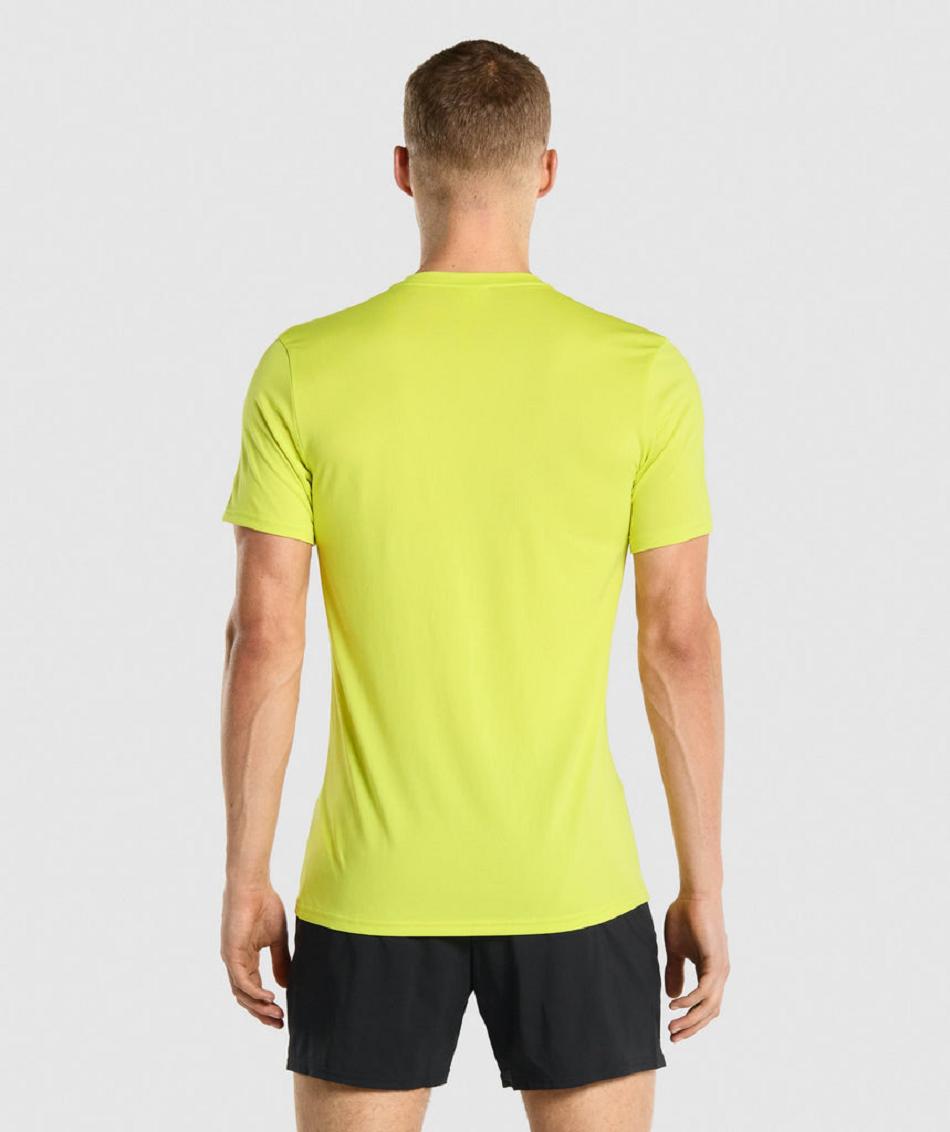 T Shirts Gymshark Arrival Hombre Amarillo | CO 3362CTV